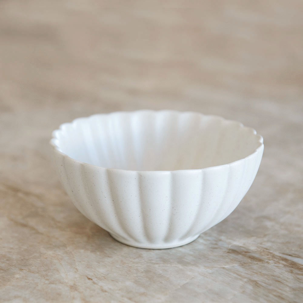 Fluted Ceramic Bowl