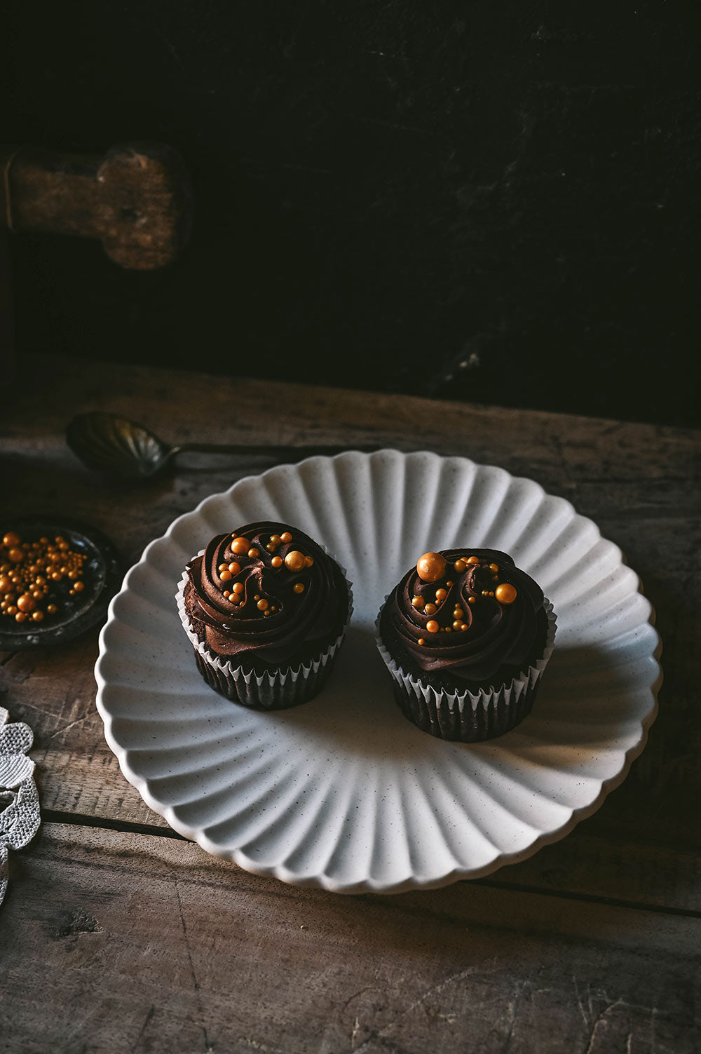 Fluted Ceramic Side Plate