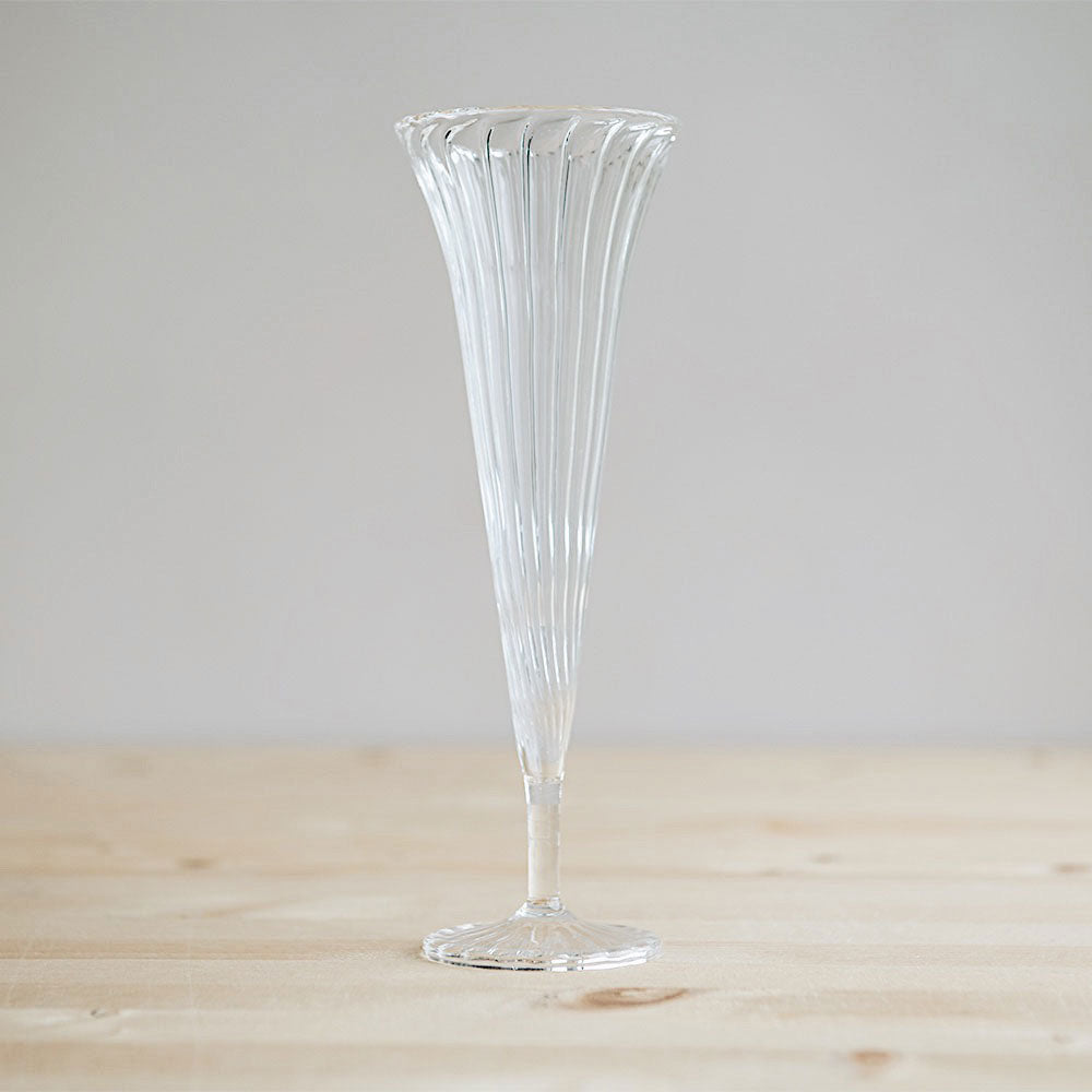 Fluted Flute Glass