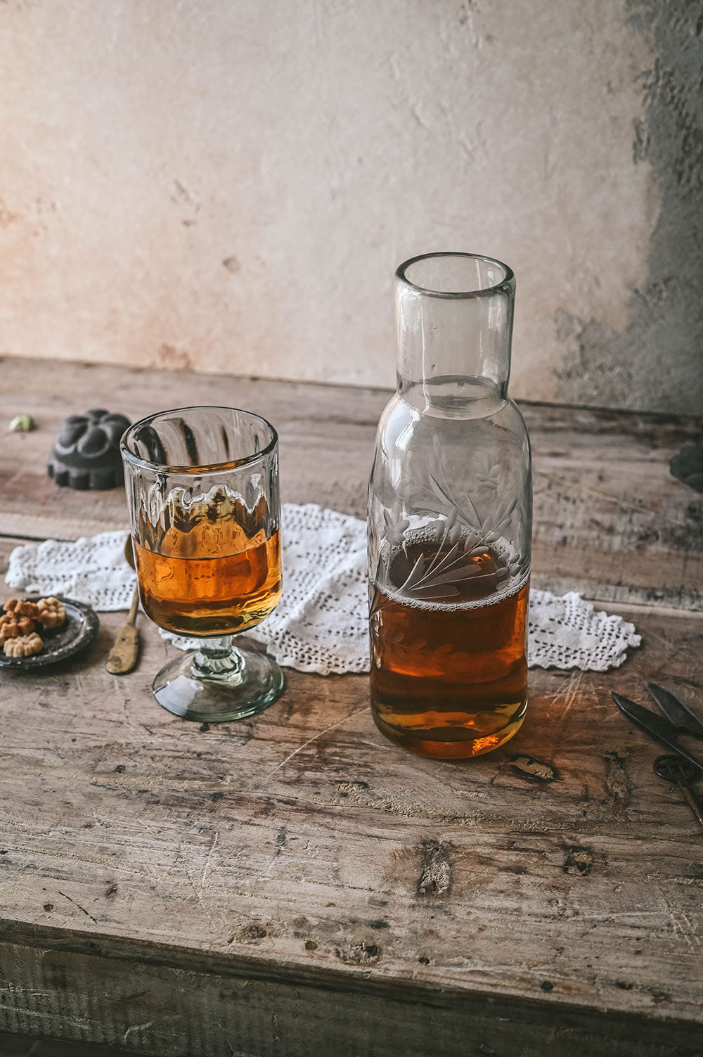 Handblown Fluted Glass