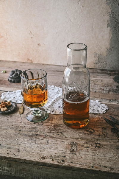 Handblown Fluted Glass