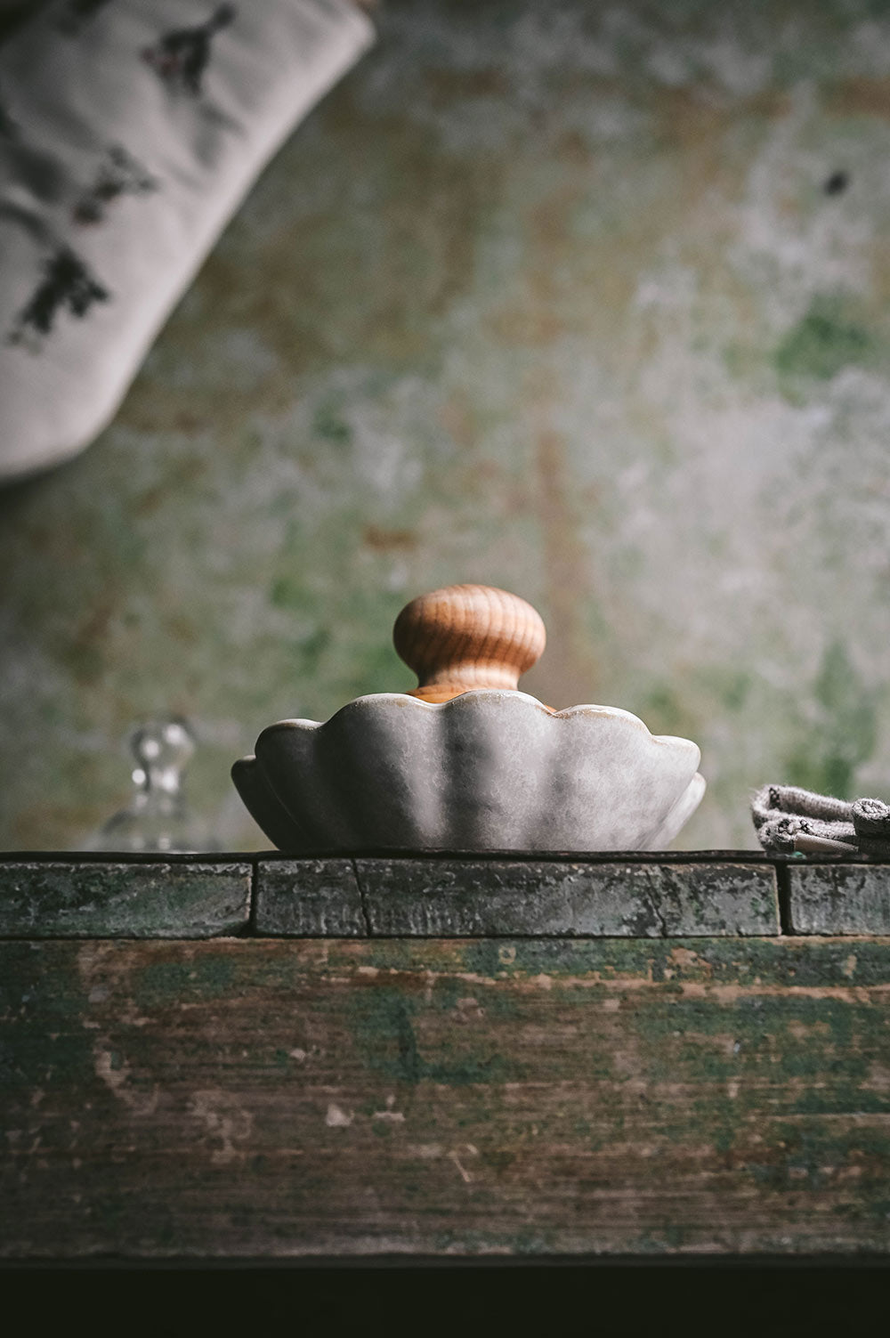 Footed Ceramic Petal Bowl - Small