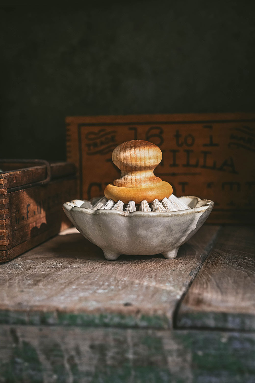 Footed Ceramic Petal Bowl - Small