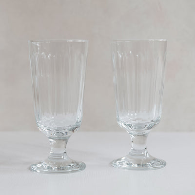 Footed Drinking Glass Set