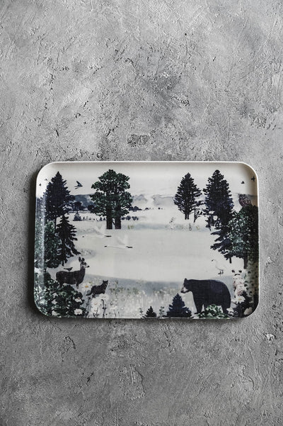Linen Coated Forest Tray
