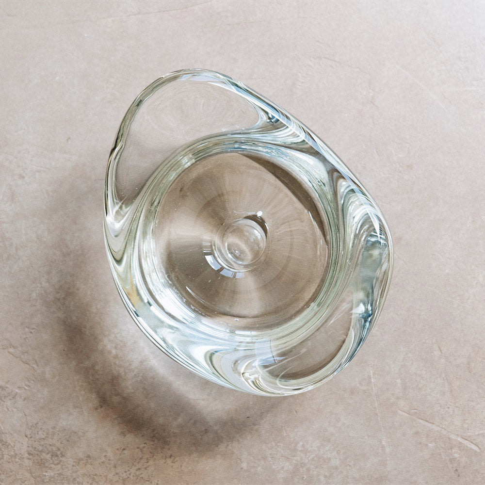Glass Puddle Candle Holder