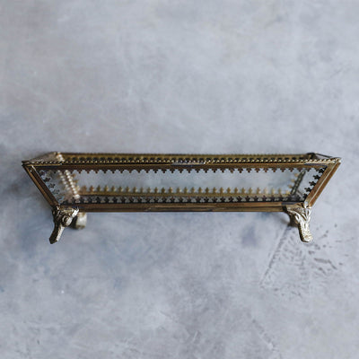 Footed Glass Tray