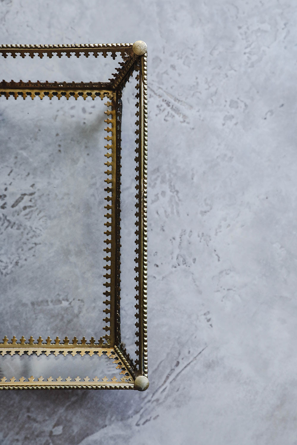 Footed Glass Tray