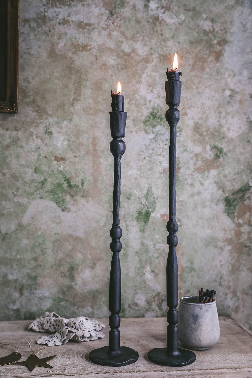 Grand Iron Candlestick Set