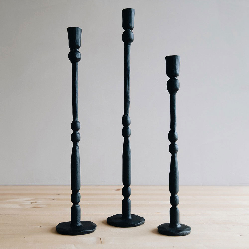 Grand Iron Candlestick Set