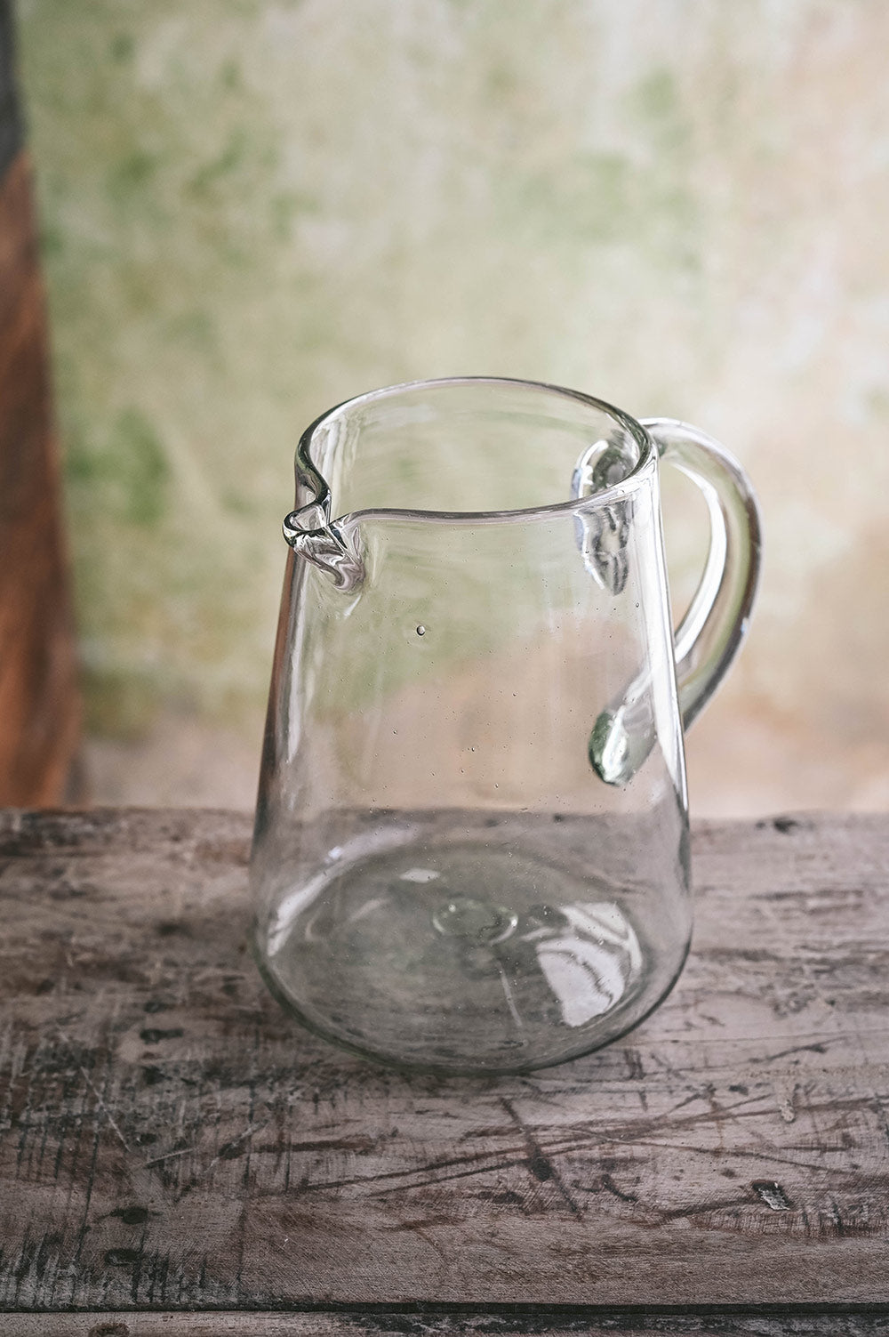 Handblown Glass Pitcher