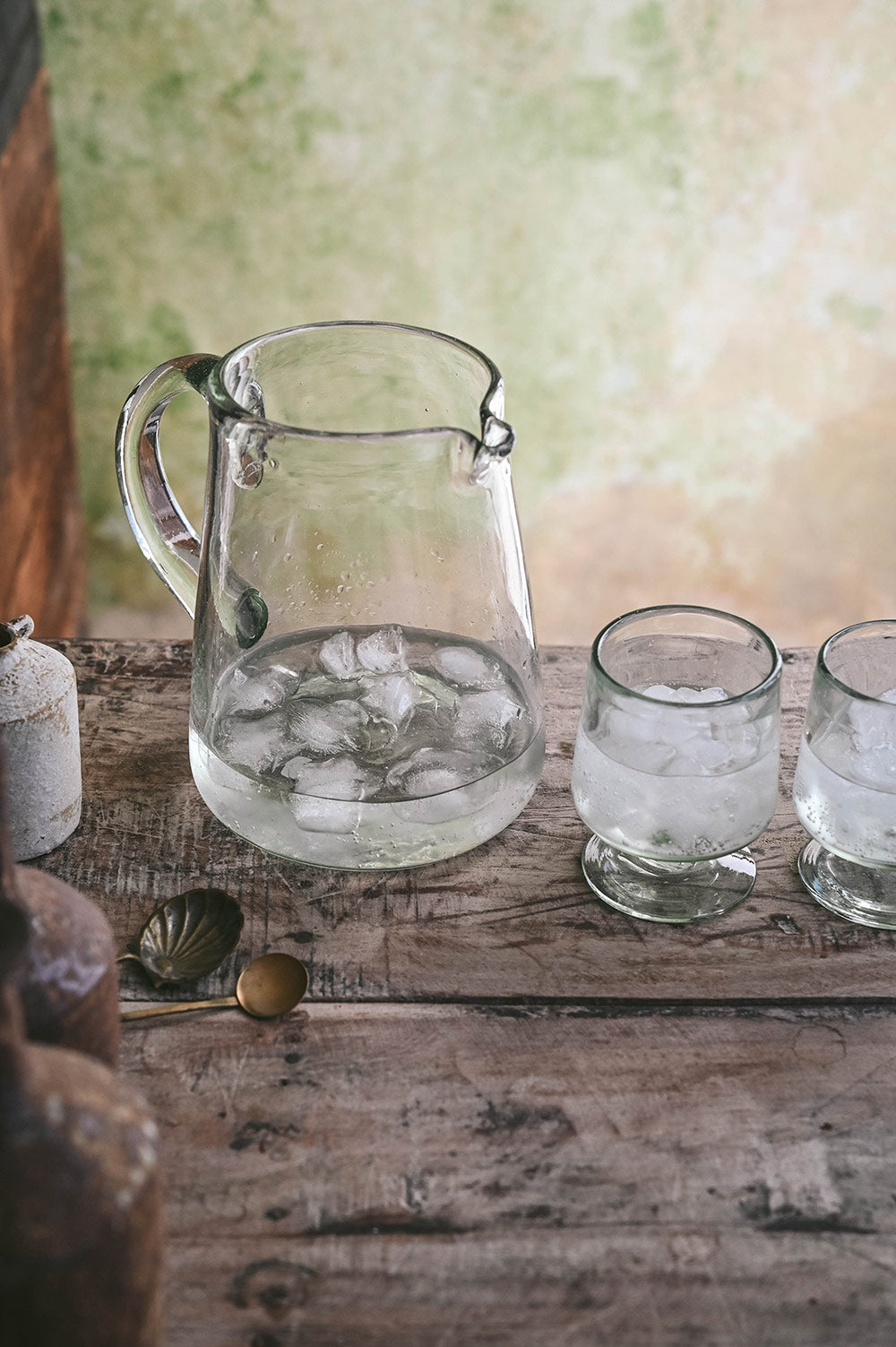 Handblown Glass Pitcher
