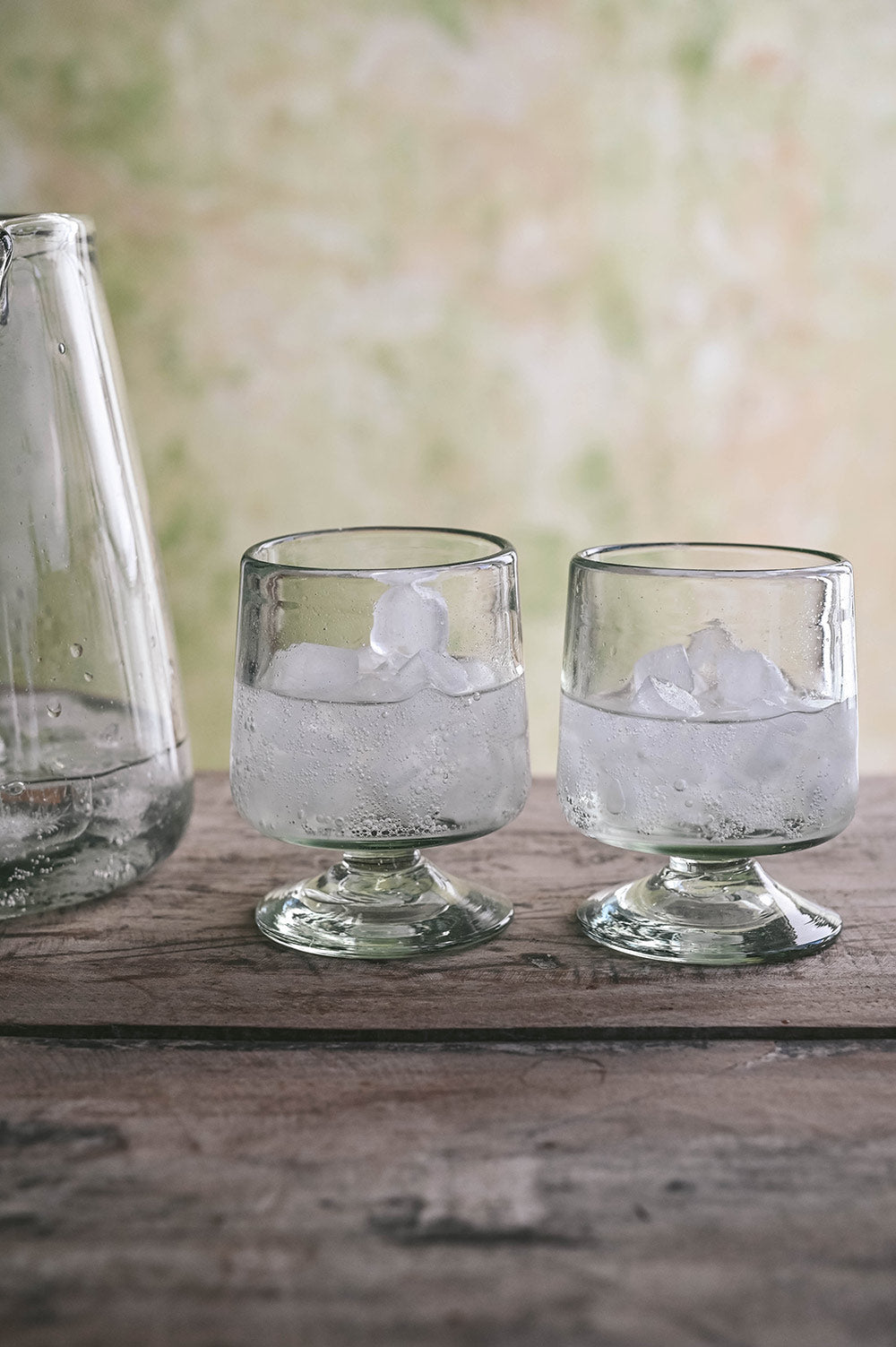 Handblown Short Stemmed Glass Set
