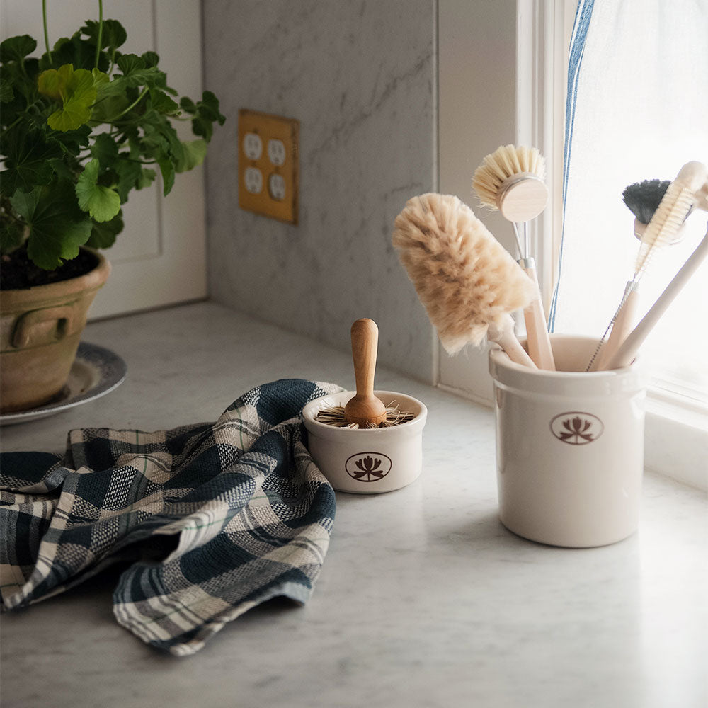 Handwoven Cotton Kitchen Towel - Navy