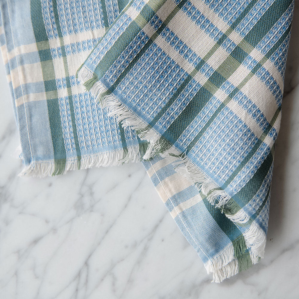Handwoven Cotton Kitchen Towel- Green