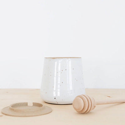 Ceramic Honey Jar with Dipper