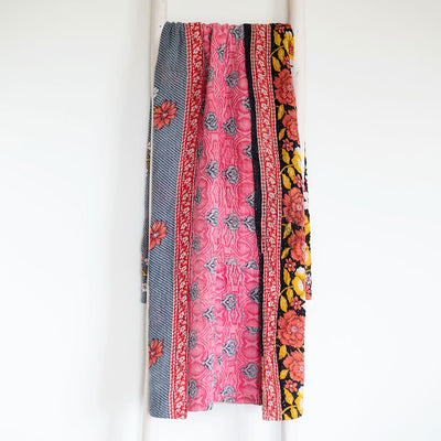 One-of-a-kind Kantha Quilt - KT7173