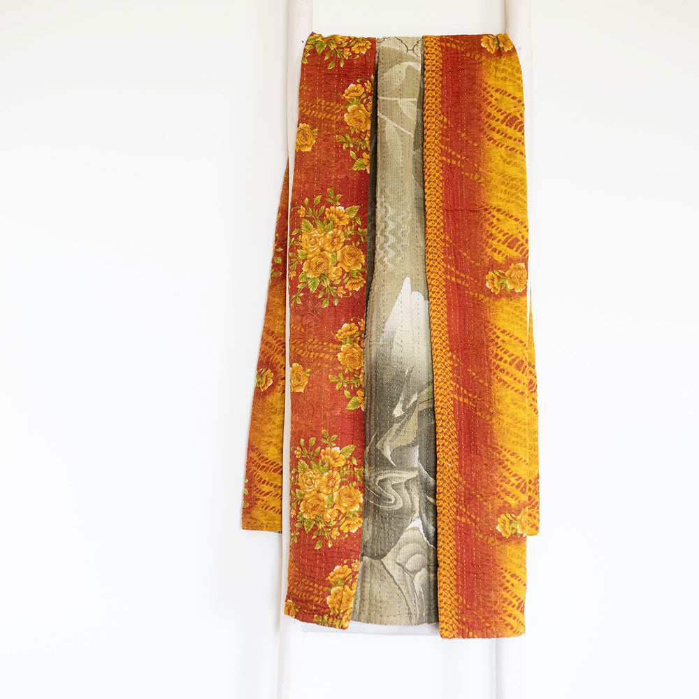 One-of-a-kind Kantha Quilt - KT7216