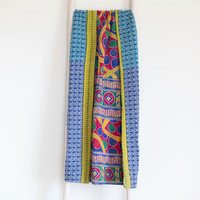 One-of-a-kind Kantha Quilt - KT7348