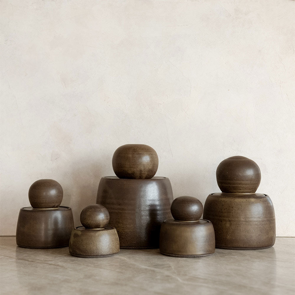 Ceramic Stash Jar - Olive