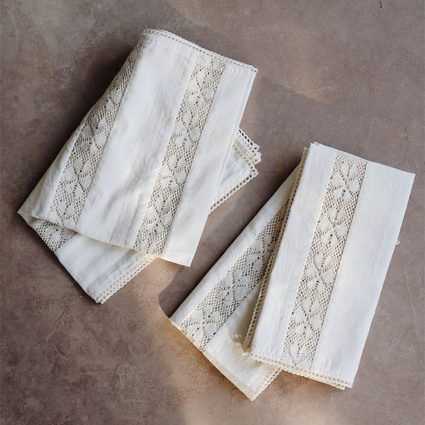 Lightweight Lace Cotton Kitchen Textiles