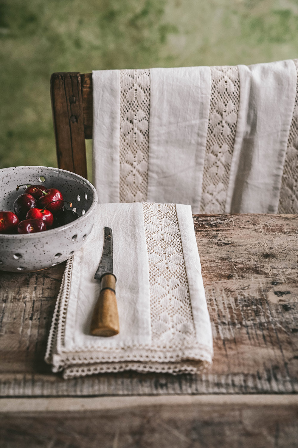 Lightweight Lace Cotton Kitchen Textiles