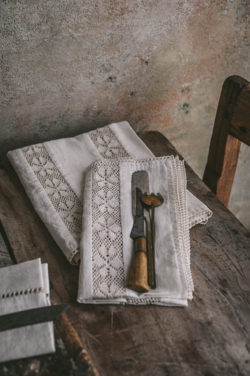 Lightweight Lace Cotton Kitchen Textiles