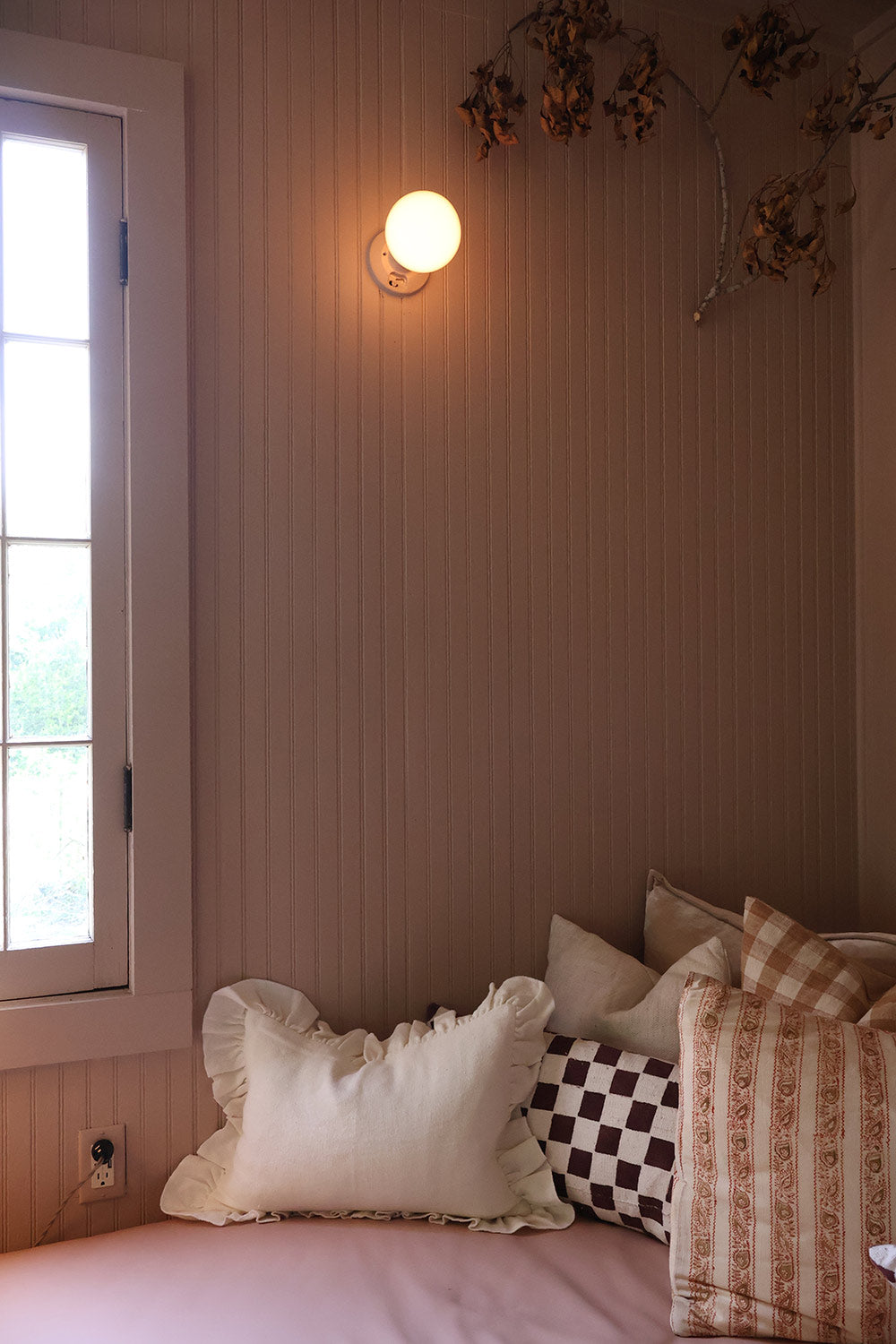 Heavyweight Linen Pillow Cover - Cream