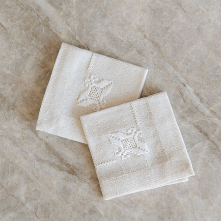 Handcrafted Needlework Napkin Set