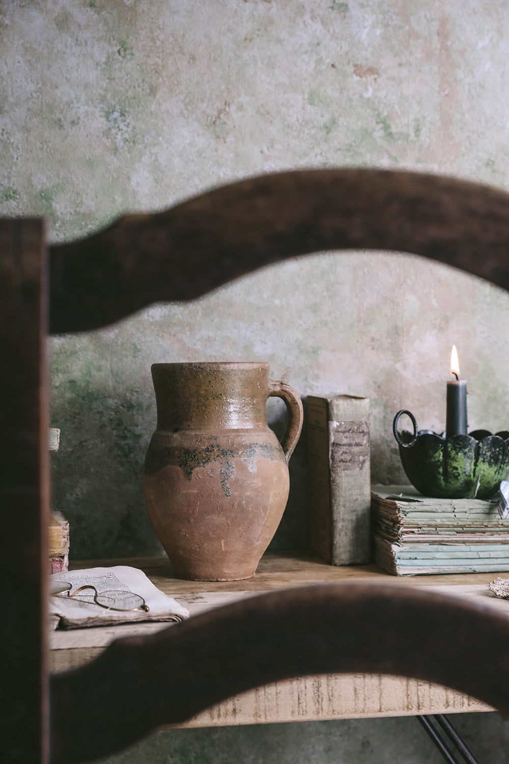 Small Vintage Olive Jar