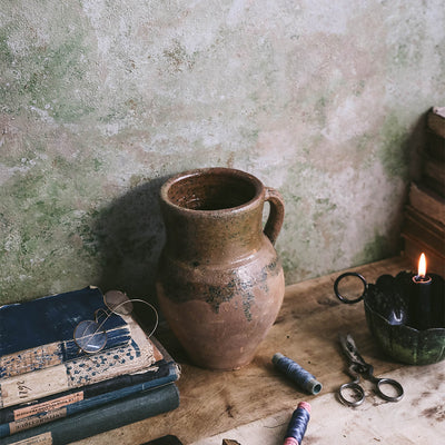 Small Vintage Olive Jar