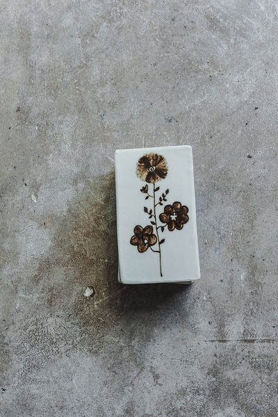 Hand-painted Posy Ceramic Matchbox