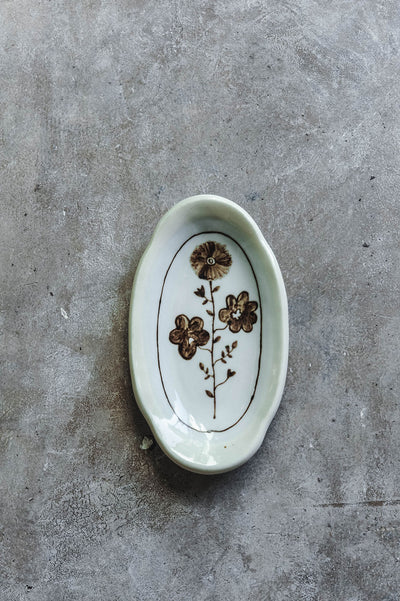 Hand-painted Posy Tray No. 2