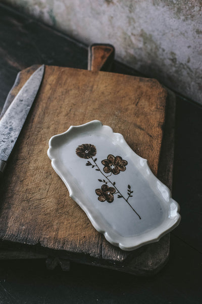 Hand-painted Posy Tray No. 6