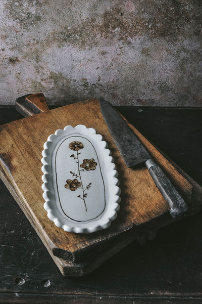 Hand-painted Posy Tray No. 8