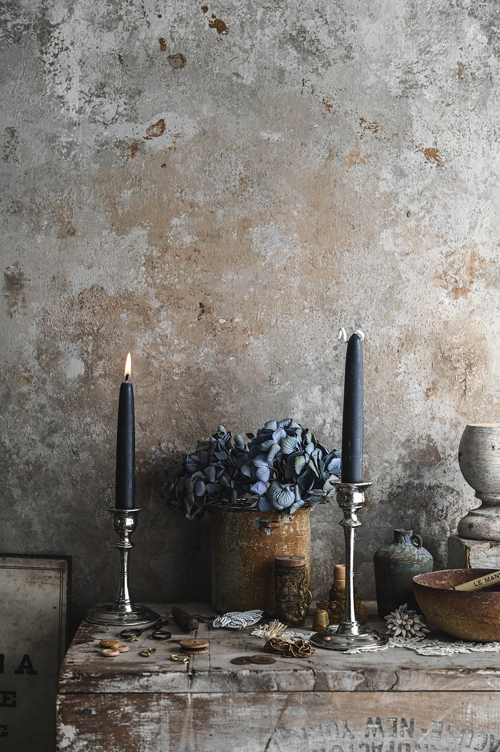 Pewter Candlestick