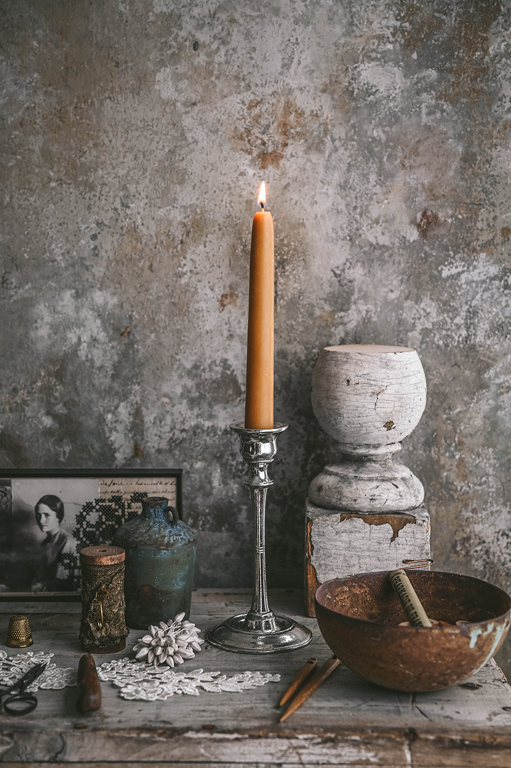 Pewter Candlestick