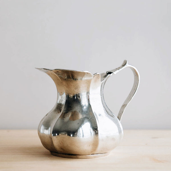Handcrafted Pewter Pitcher Vase