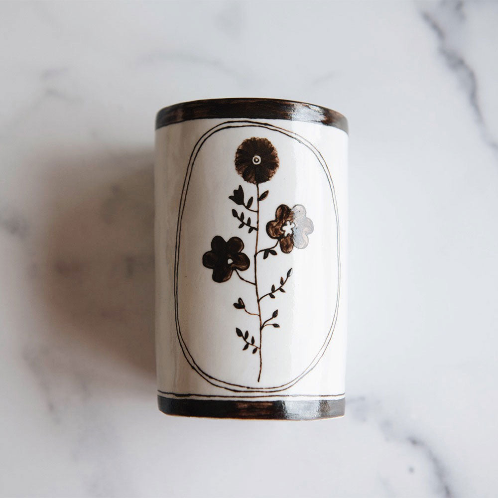 Hand-painted Porcelain Posy Vessel