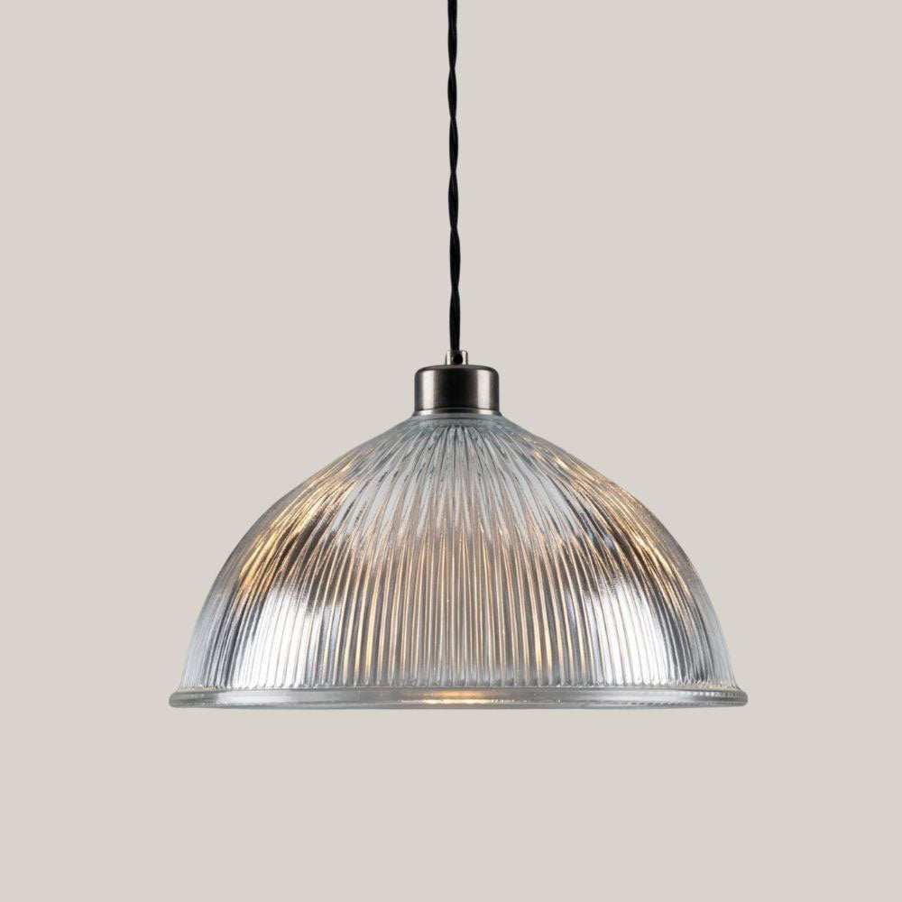Halo Prismatic Glass Dome Pendant Light