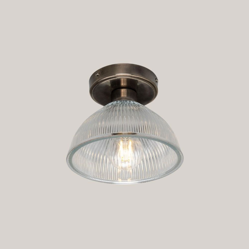 Halo Prismatic Glass Flush Ceiling Light