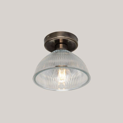 Halo Prismatic Glass Flush Ceiling Light