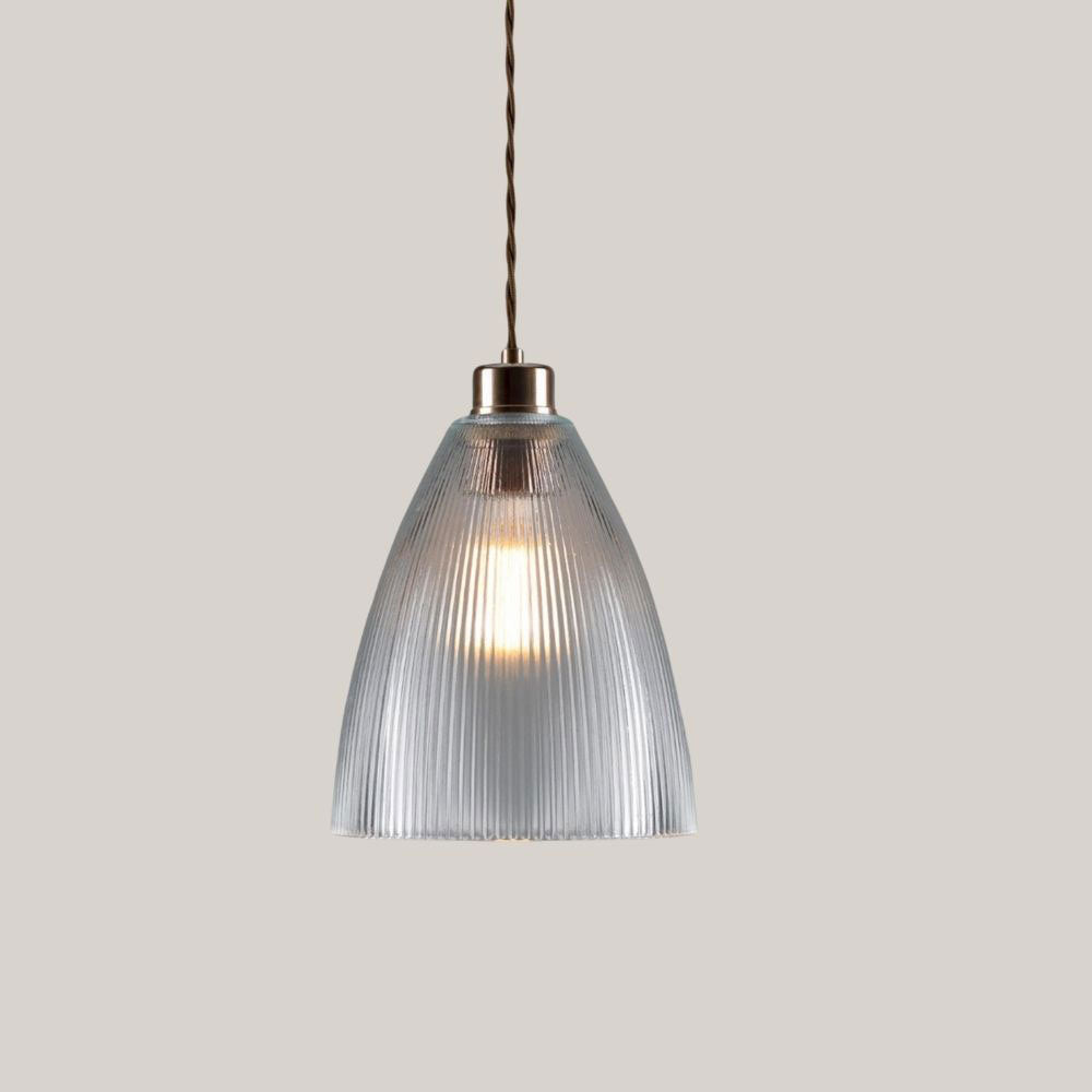 Halo Prismatic Glass Pendant Light