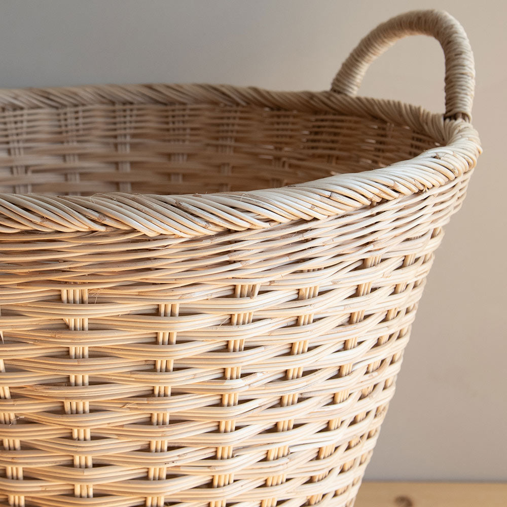 Handwoven Round Floor Basket - Large