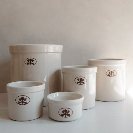 Roan Iris Ceramic Crock - Two Quart