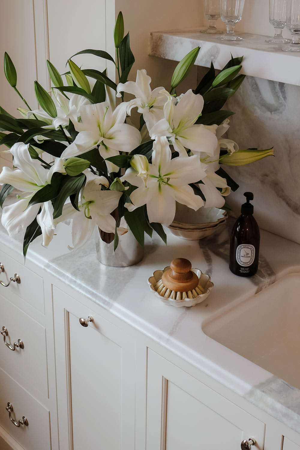 Pan & Scrub Brush with Knob