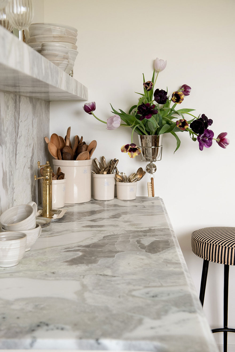 Roan Iris Opal Wall Vessel