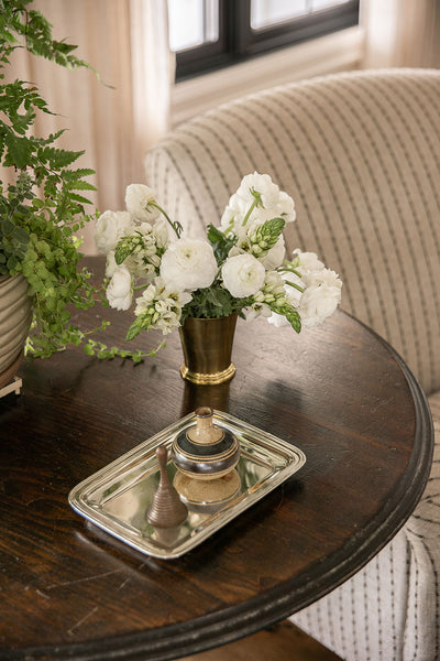 Roan Iris Tray - Polished Nickel