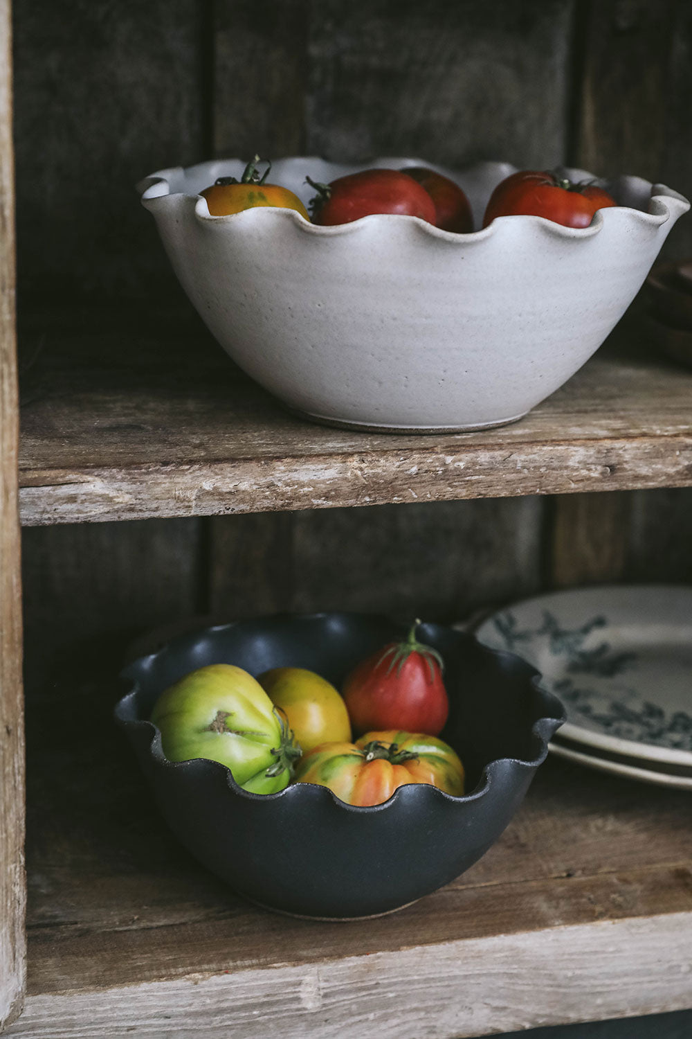 Ceramic Wave Bowl - Black