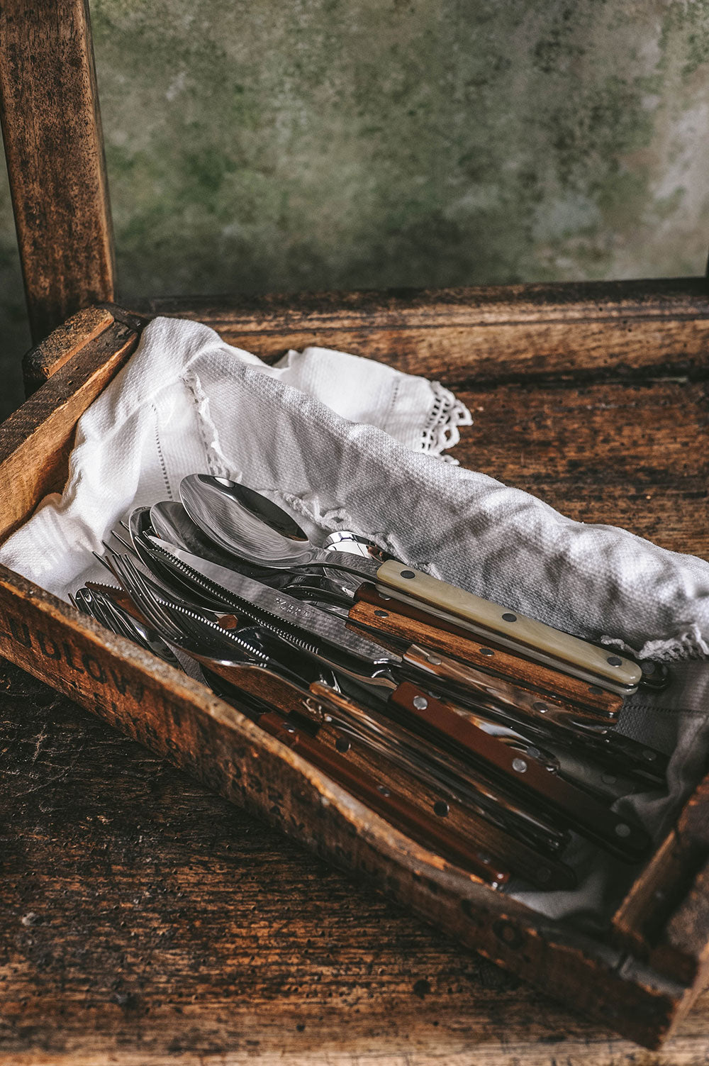 Teak Flatware Set